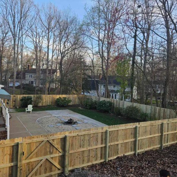 Wooden Top Rail Fence in Richmond