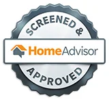 Home Advisor sceened and approved badge
