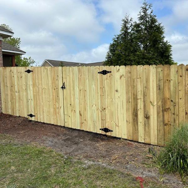 Stockade 10ft Gate Wood Fence