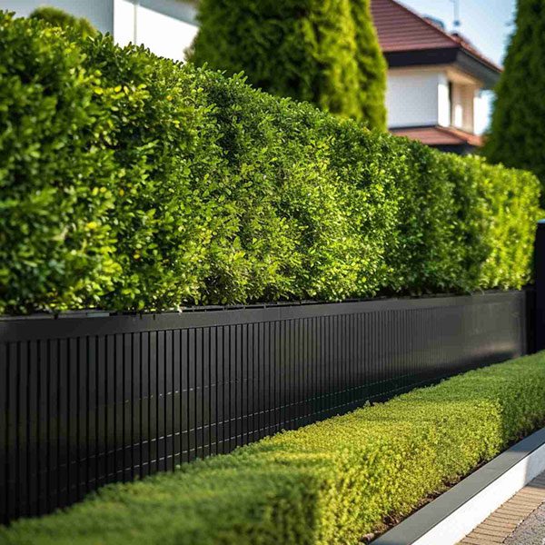 Living metal fence by Top Rail Fence