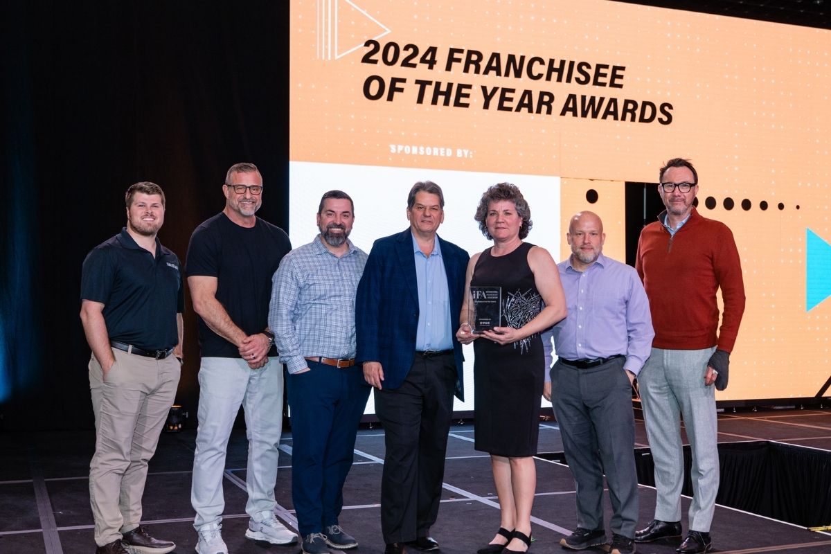 Top Rail Fence Richmond winning IFA 2024 Franchisee of the Year Award